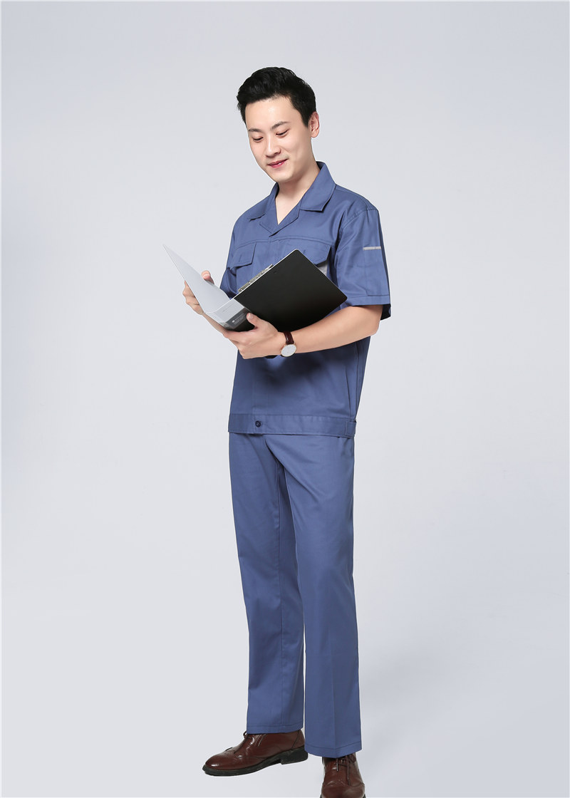 工程服订做YX短袖新品纯棉工作服夏季Y901
