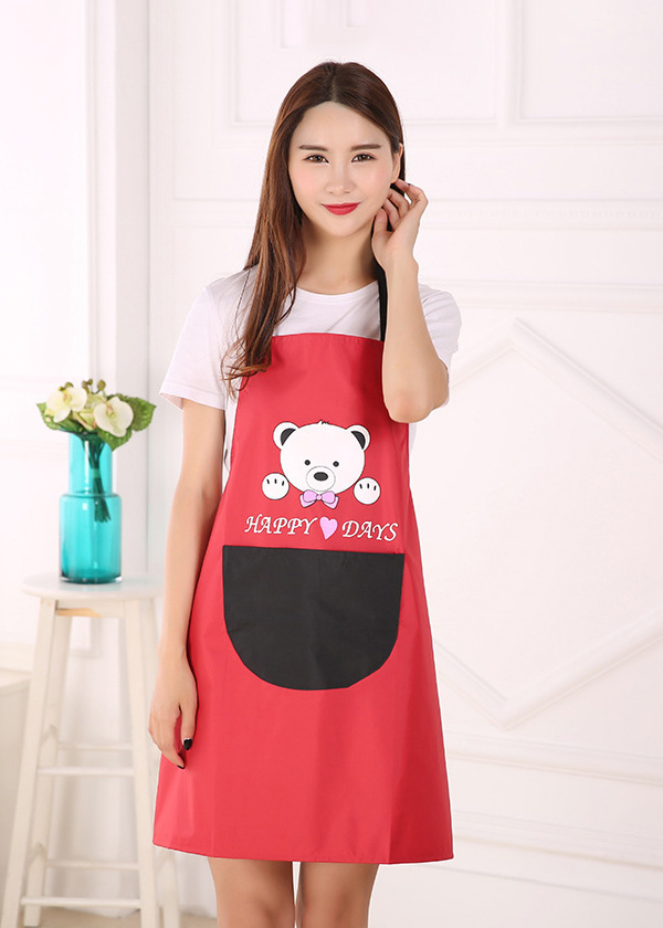 围裙定制理发师咖啡奶茶店厨房家用工作服女